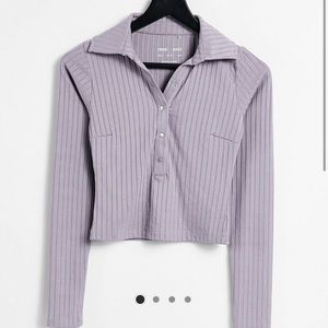 NWT ASOS Cropped Polo Shirt Sz 6
